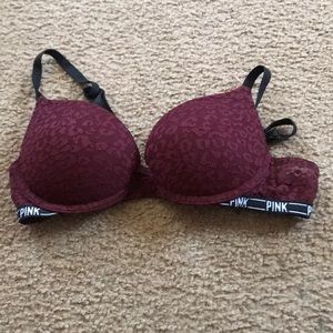 Maroon Bra from Pink